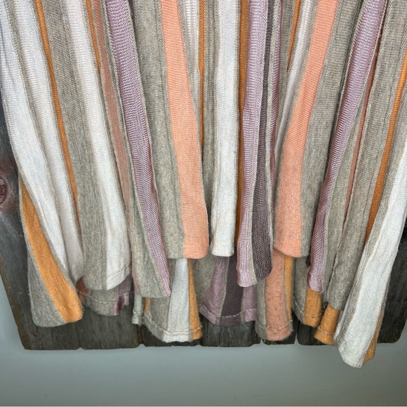 Moth Anthropologie Nora Swing Striped Midi Sweater Dress Wool Alpaca Blush Small - Picture 6 of 14